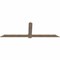 Ekena Millwork Eugene Smooth Timber Gable Bracket, Douglas Fir, 96"W x 32"H x 1 1/2"D x 5 1/2"F, 8/12 Pitch GBW096X32X0206EUG00SDF - alternate 5